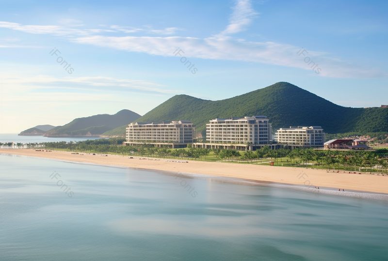 蓝色天空下的海岛大海岛屿透明的海水旅游地标,高清,摄影图,摄影图片,图片大全,摄影图免费下载